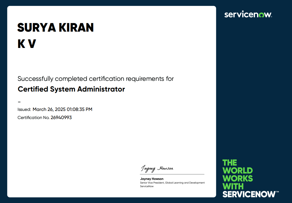 CSA Certificate